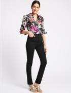 Marks & Spencer Embellished Roma Rise Slim Leg Jeans Black