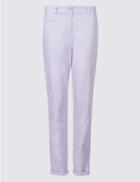 Marks & Spencer Pure Cotton Tapered Chinos Lavender