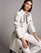 Marks & Spencer Cotton Blend Trench Coat Beige