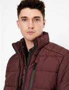 Marks & Spencer Quilted Jacket With Thermowarmth&trade; Burgundy