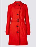 Marks & Spencer Trench Coat With Stormwear&trade; Poppy