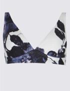 Marks & Spencer Secret Slimming&trade; Fuller Bust Bikini Top White Mix