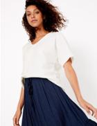 Marks & Spencer Cotton Relaxed Fit Sweatshirt Soft White