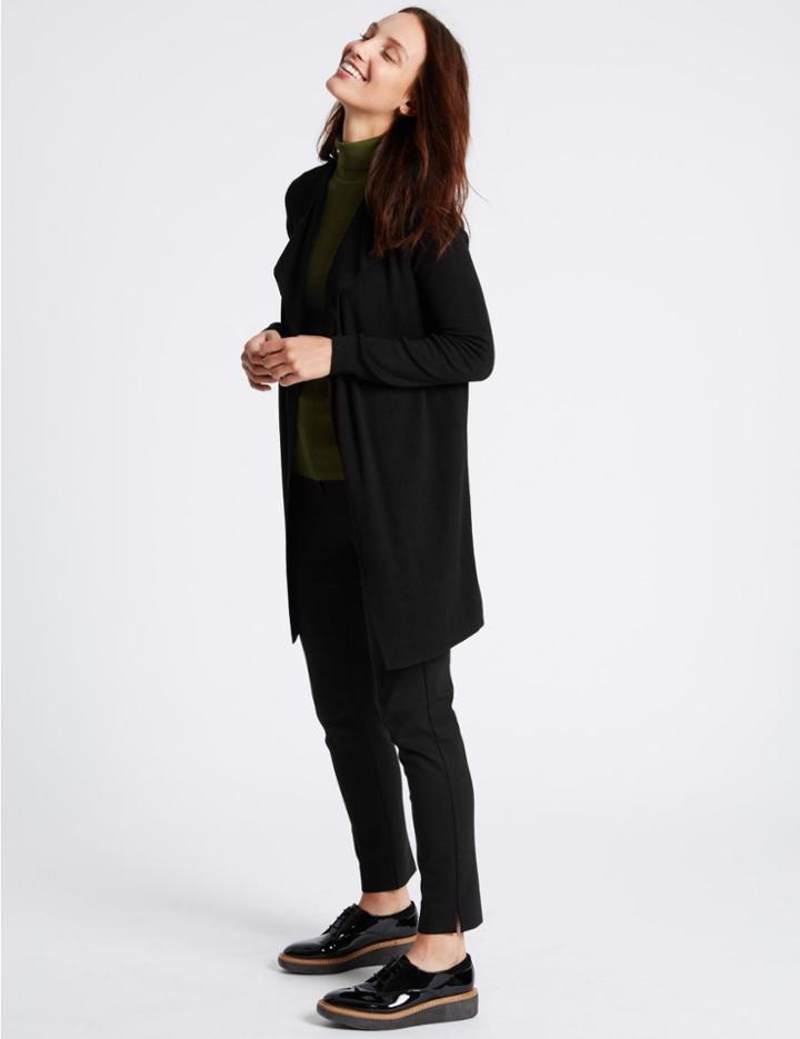 Marks & Spencer Open Front Cardigan Black