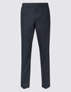 Marks & Spencer Regular Fit Cotton Rich Chinos Navy