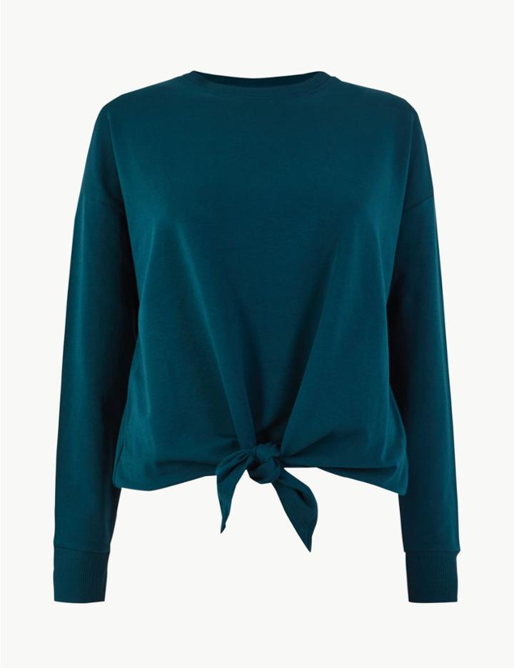 Marks & Spencer Knot Front Sweatshirt Midnight
