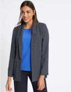 Marks & Spencer Printed Patch Pocket Blazer Navy Mix