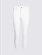 Marks & Spencer Mid Rise Super Skinny Leg Cropped Jeans Soft White