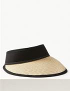 Marks & Spencer Trim Visor Hat Natural Mix