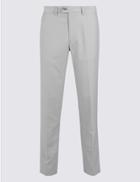 Marks & Spencer Slim Fit Flat Front Chinos Grey