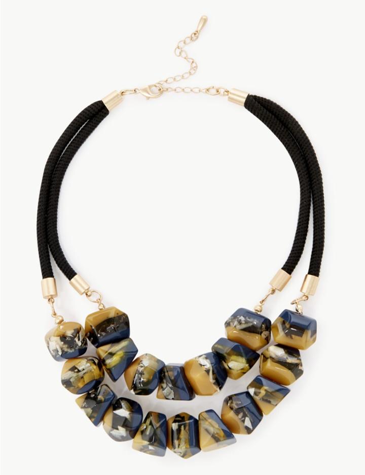 Marks & Spencer Skin Kind&trade; Stone Necklace Multi