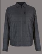 Marks & Spencer Shirt Harrington Jacket With Stormwear&trade; Grey Mix