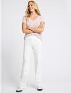 Marks & Spencer Cotton Rich Straight Leg Joggers Soft White