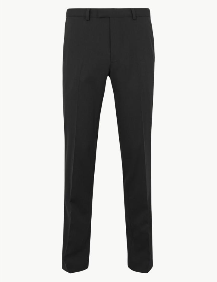 Marks & Spencer Slim Fit Stretch Trousers Black