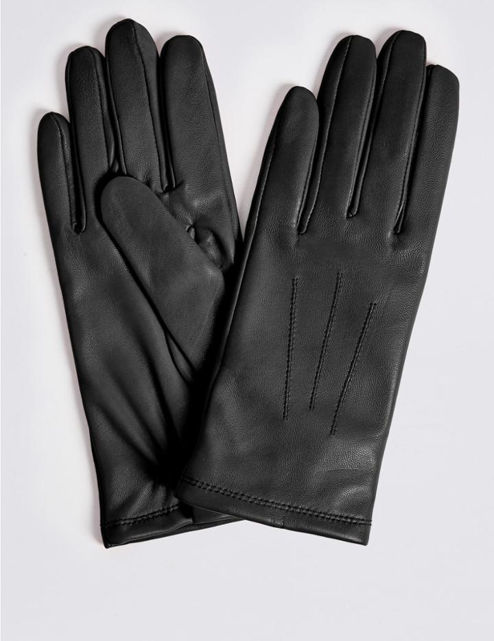Marks & Spencer Leather Stitch Detail Gloves