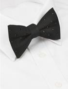 Marks & Spencer Pure Silk Bow Tie Made With Swarovski&reg; Elements Black