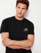 Marks & Spencer Pride Rainbow Cotton Print T-shirt Black