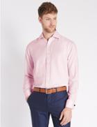Marks & Spencer Pure Cotton Non-iron Shirt Pink Mix