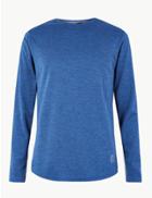Marks & Spencer Active Marl Sweatshirt Indigo