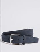 Marks & Spencer Faux Suede Stitch Detail Belt Navy