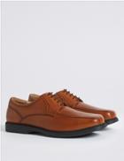 Marks & Spencer Extra Wide Leather Shoes With Airflex&trade; Tan