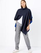 Marks & Spencer Contrast Split Front Poncho