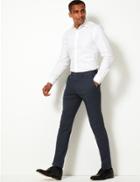 Marks & Spencer Skinny Trousers With Stretch Navy