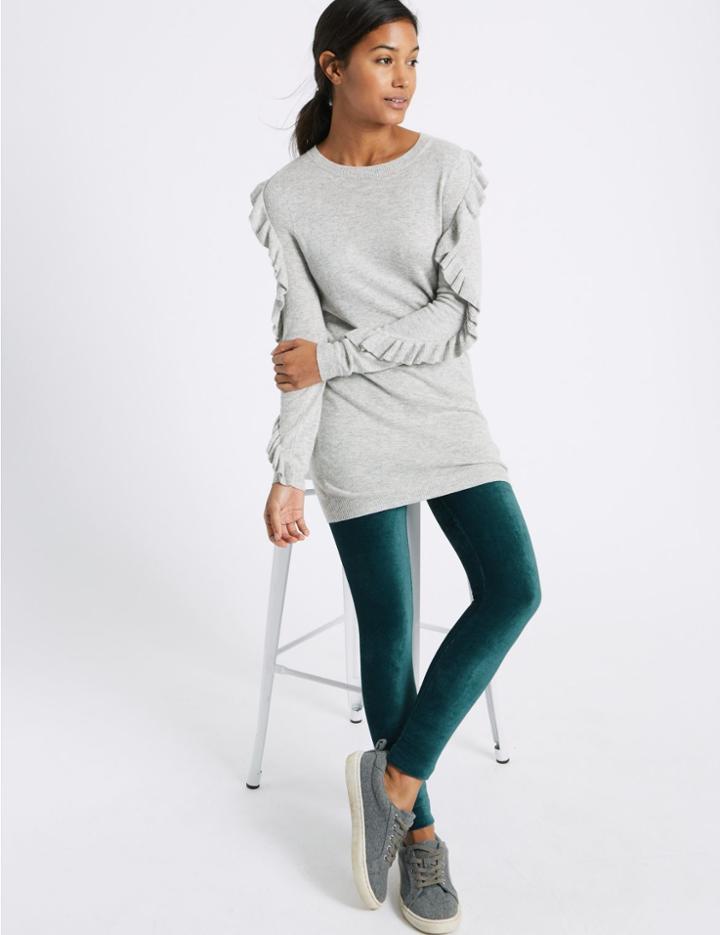 Marks & Spencer Cord Leggings Teal