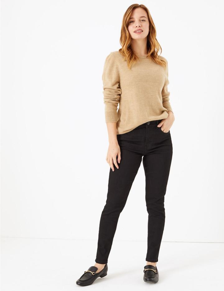 Marks & Spencer Petite Mid Rise Skinny Fit Jeans