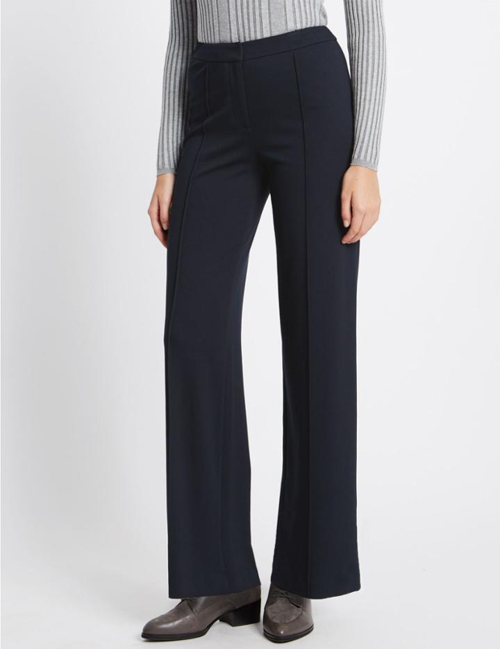 Marks & Spencer Wide Leg Trousers Navy