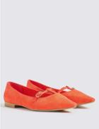 Marks & Spencer Pointed T-bar Pump Shoes Red