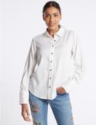 Marks & Spencer Washed Tencel Shirt Winter White