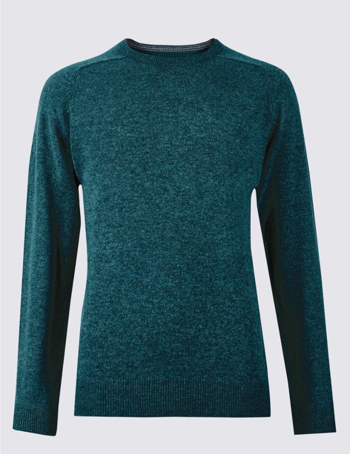Marks & Spencer Pure Lambswool Jumper Teal