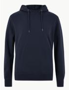Marks & Spencer Pure Cotton Hoodie Navy