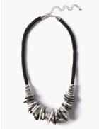 Marks & Spencer Beach Rings Necklace Black Mix