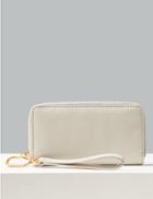 Marks & Spencer Leather Zip Around Purse Taupe