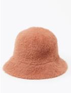 Marks & Spencer Fuzzy Bucket Hat Coral