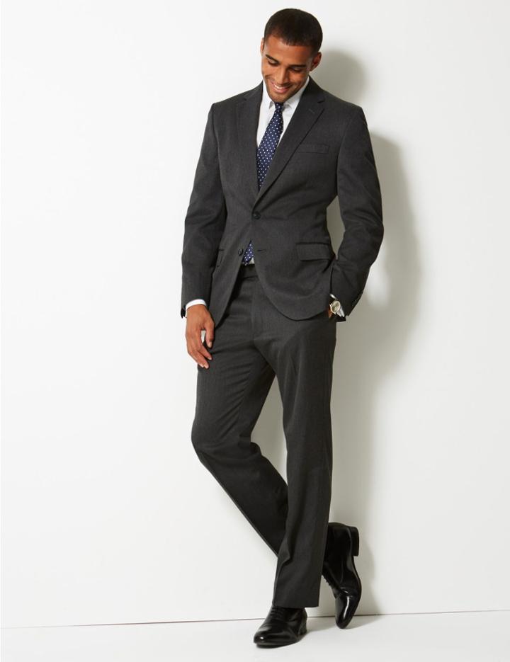 Marks & Spencer Grey Regular Fit Jacket
