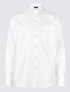 Marks & Spencer Pure Cotton Regular Fit Luxury Shirt White