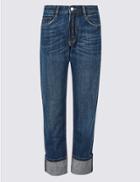 Marks & Spencer Mid Rise Straight Leg Jeans Indigo