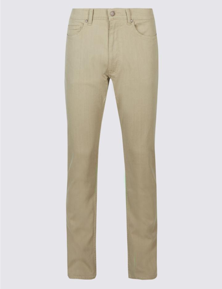Marks & Spencer Slim Fit Stretch Jeans Stone