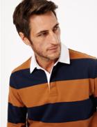 Marks & Spencer Pure Cotton Striped Rugby Shirt