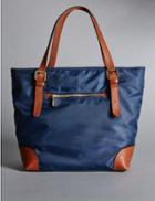 Marks & Spencer Double Handle Small Tote Bag Navy Mix