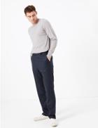 Marks & Spencer Tailored Fit Italian Wool Blend Trousers Indigo