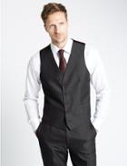 Marks & Spencer Charcoal Tailored Fit Waistcoat Charcoal