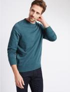 Marks & Spencer Crew Neck Sweatshirt Dark Green