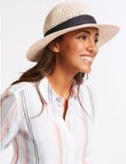 Marks & Spencer Textured Fedora Sun Hat Cream Mix