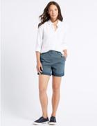 Marks & Spencer Pure Cotton Casual Shorts Navy Mix