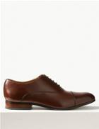 Marks & Spencer Extra Wide Fit Leather Lace-up Shoes Brown