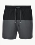 Marks & Spencer Quick Dry Swim Shorts Grey Mix